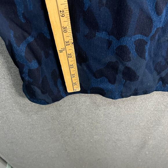 Women with Control Prime Stretch Denim 2 Shift Print Dress Denim Camo, LP - Picture 6 of 13